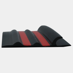 Bande de Ragage Shark Fin Noir Rouge – Protection Semi-Rigide PVC & Hypalon