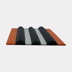 Bande de ragage S Orange, Noir & Blanc – Protection Boudin Semi-Rigide