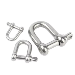 Manille inox marine type D – plusieurs tailles