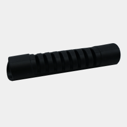 Poignée silicone pour corde bateau – Protection cordage noire