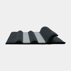 Bande de ragage Shark Fin Noir & Blanc | Protection Semi-Rigide