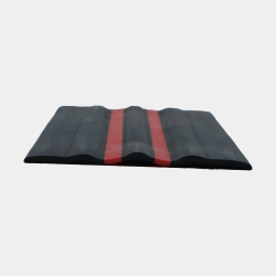 Bande de ragage S Noir & Rouge | Protection Semi-Rigide