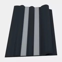Bande de ragage Shark Fin Gris & Blanc | Protection Semi-Rigide