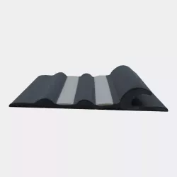 Bande de ragage Shark Fin Gris & Blanc | Protection Semi-Rigide
