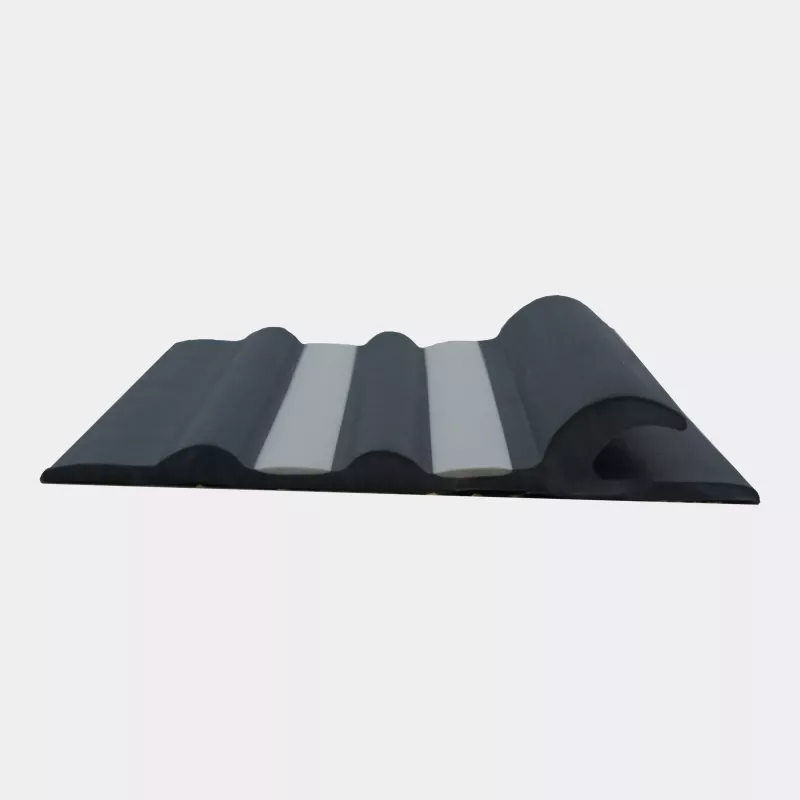 Bande de ragage Shark Fin Gris & Blanc | Protection Semi-Rigide