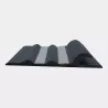 Bande de ragage Shark Fin Gris & Blanc | Protection Semi-Rigide
