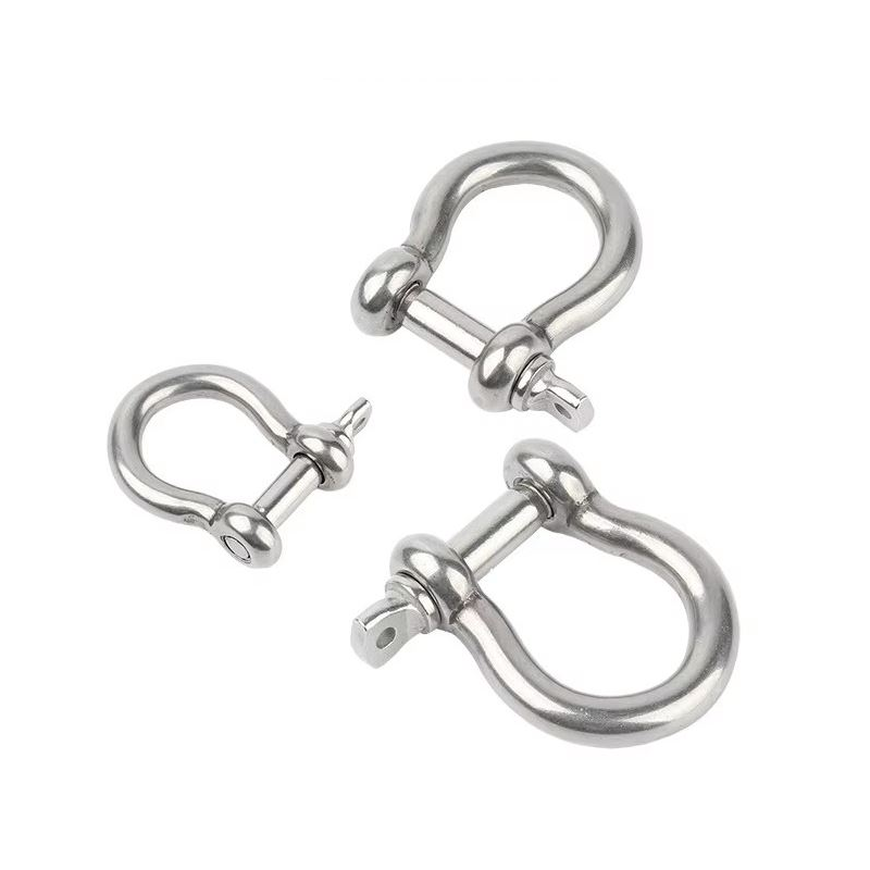 Manille inox marine type D ronde– plusieurs tailles