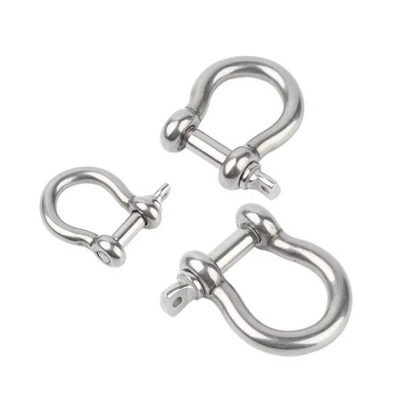 Manille inox marine type D ronde– plusieurs tailles