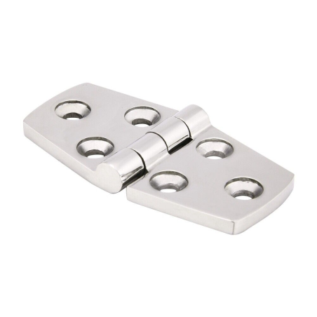 Charnière inox marine 76x38 mm pour bateau semi-rigide