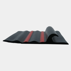 Bande de Ragage Shark Fin XL Noir Rouge – Protection Semi-Rigide PVC & Hypalon