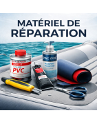 Matériel de réparation pour semi-rigides et bateaux pneumatiques