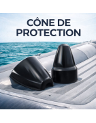 Cônes de protection pour boudins de bateaux semi-rigides